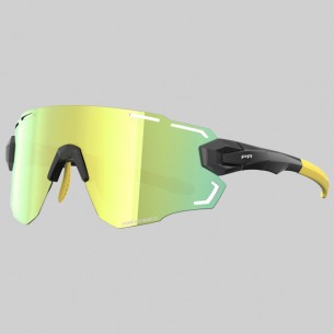 Occhiali Aviator nero oro